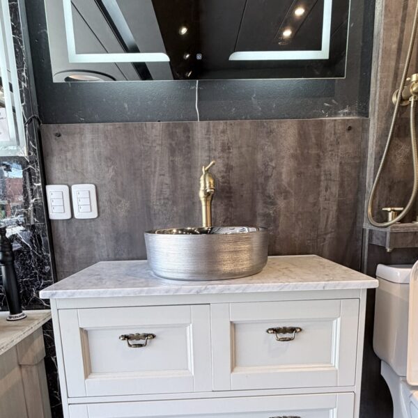 Mesada Placa de Marmol Carrara